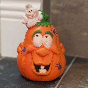 Dan Dee 1989 Foam Halloween Vintage  Pumpkin Head Jack o lantern Ghost